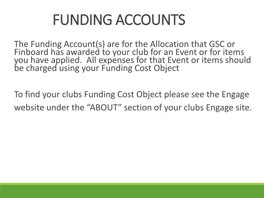 funding accounts funding accounts