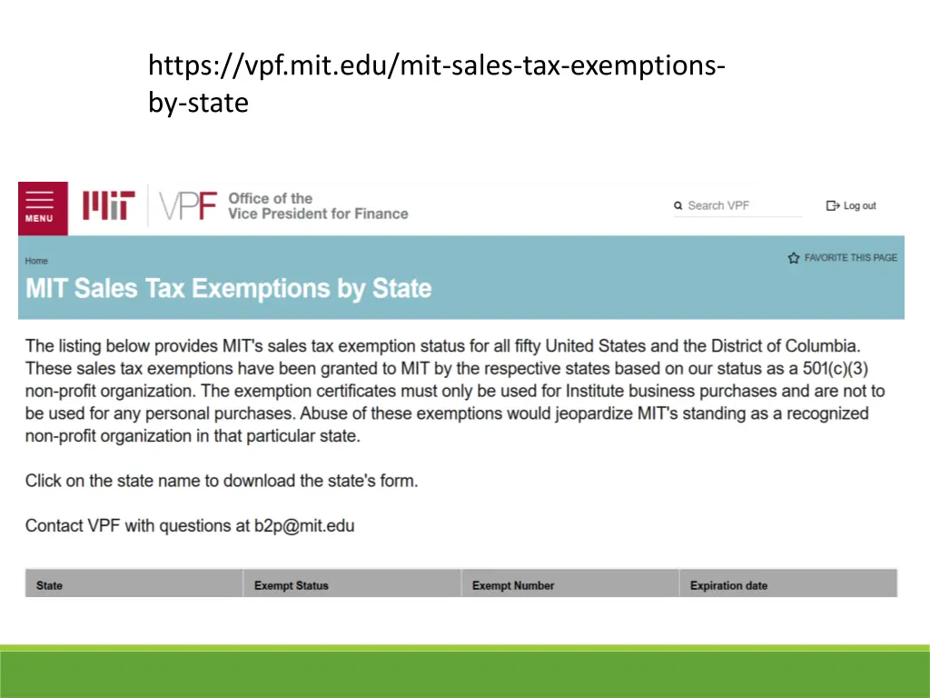 https vpf mit edu mit sales tax exemptions