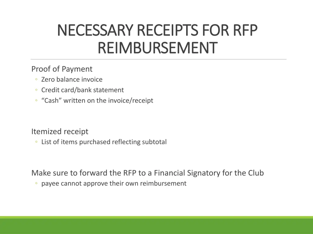 necessary receipts for rfp necessary receipts 1
