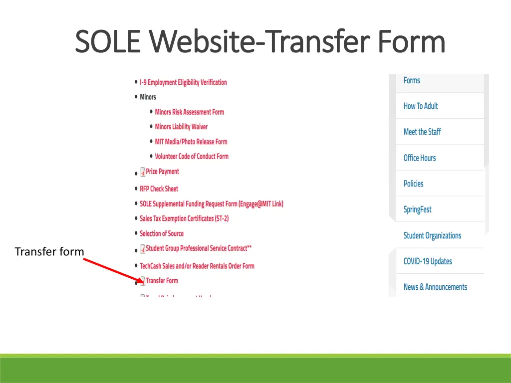 sole website sole website transfer form