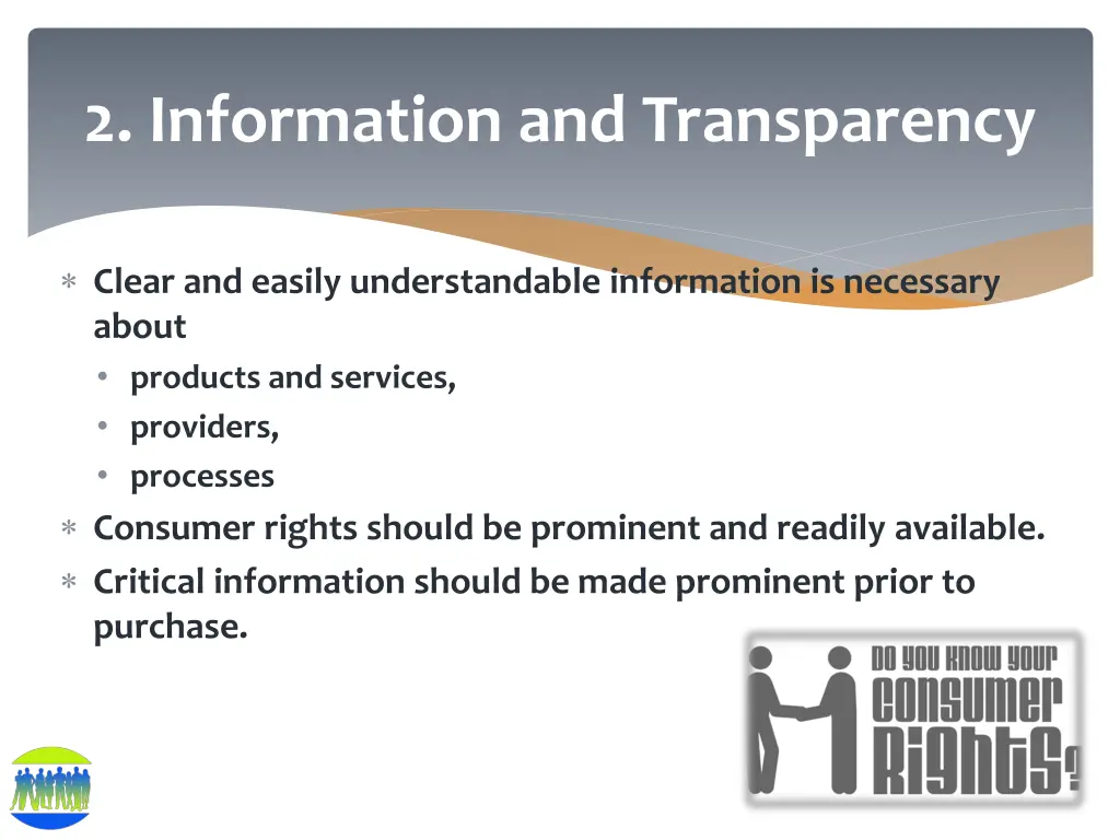 2 information and transparency 1