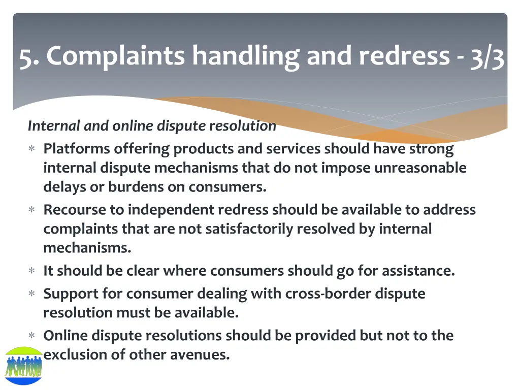 5 complaints handling and redress 3 3