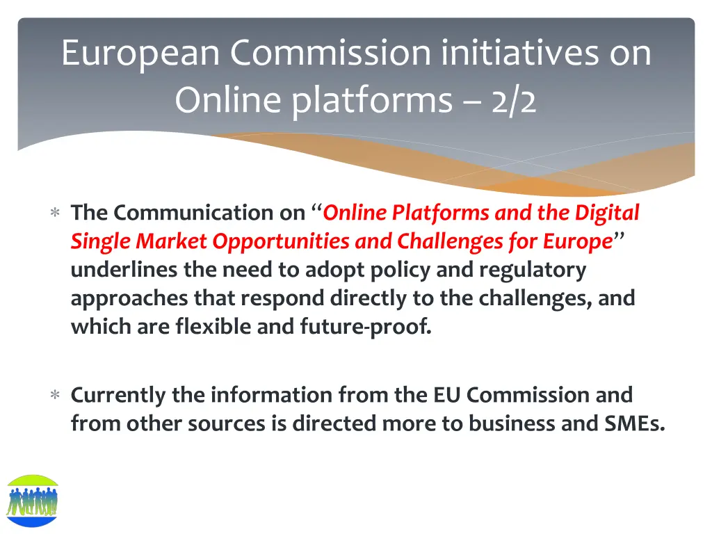 european commission initiatives on online 1