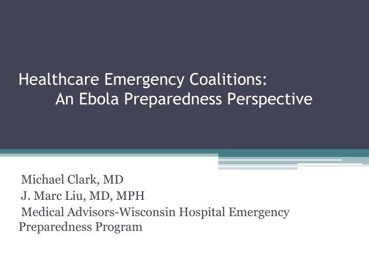 healthcare emergency coalitions an ebola
