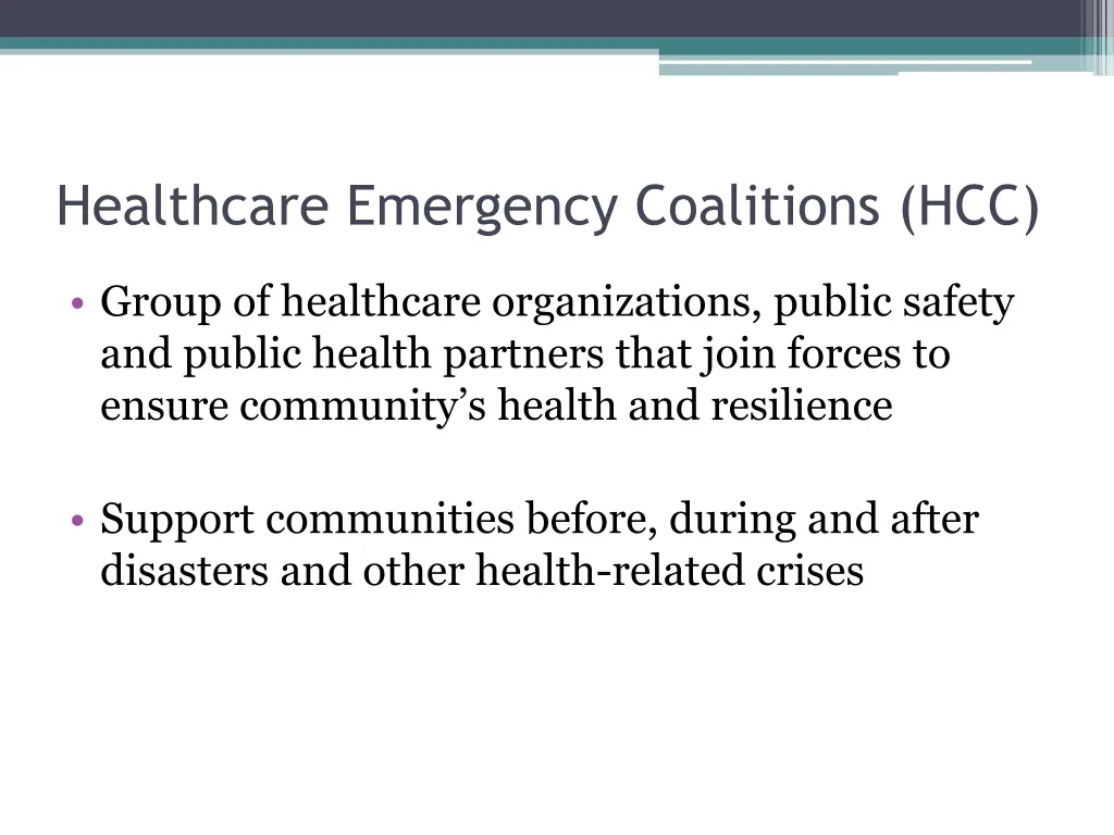 healthcare emergency coalitions hcc