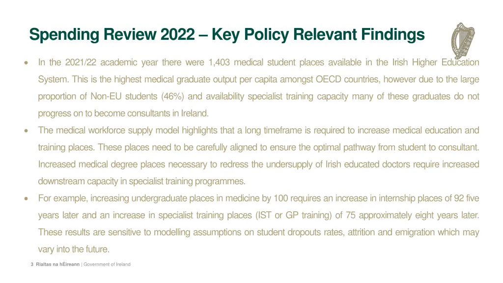 spending review 2022 key policy relevant findings
