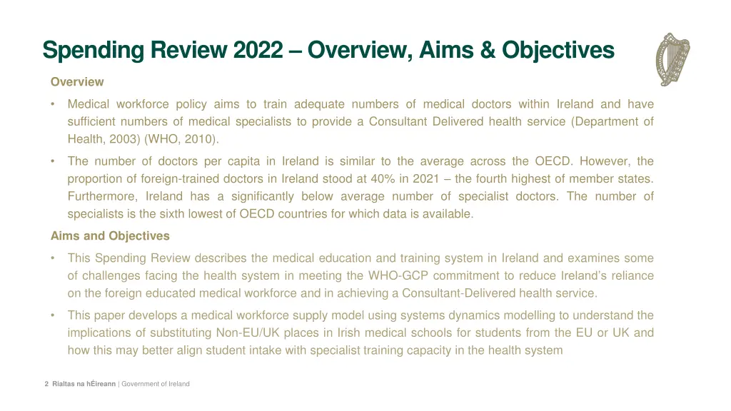 spending review 2022 overview aims objectives