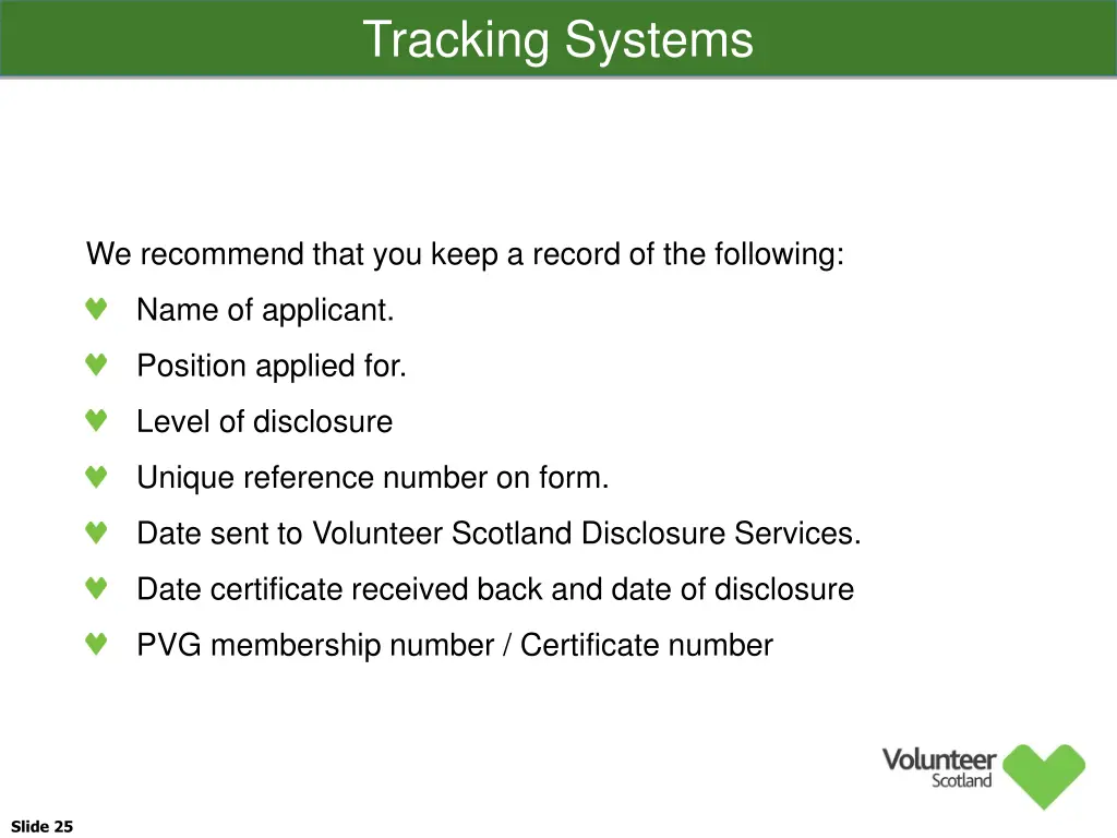 tracking systems