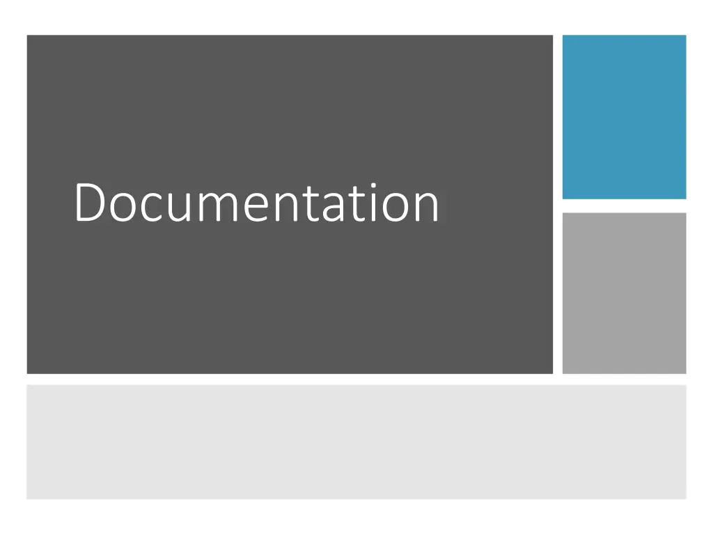 documentation
