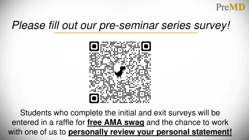 please fill out our pre seminar series survey
