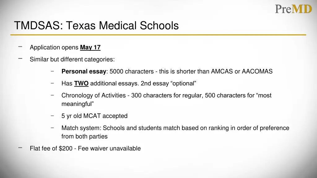 tmdsas texas medical schools