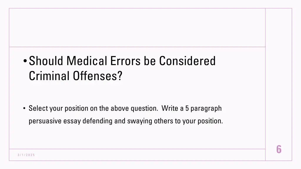 should medical errors be considered criminal