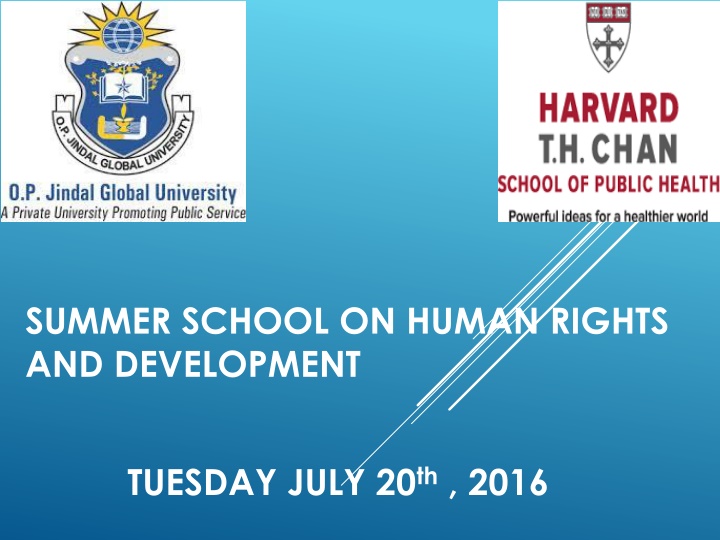summer school on human rights and development