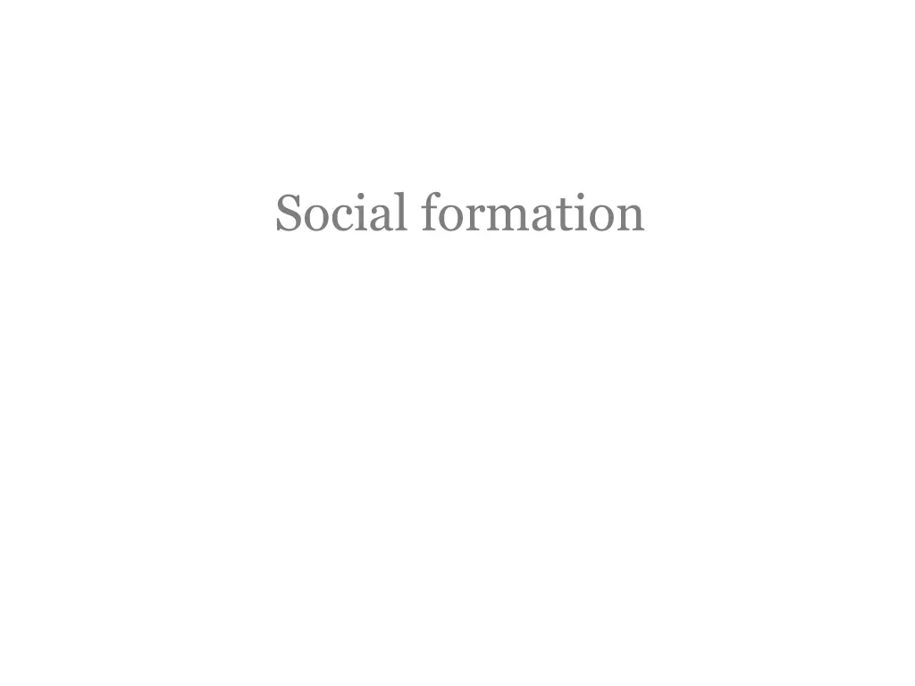 social formation