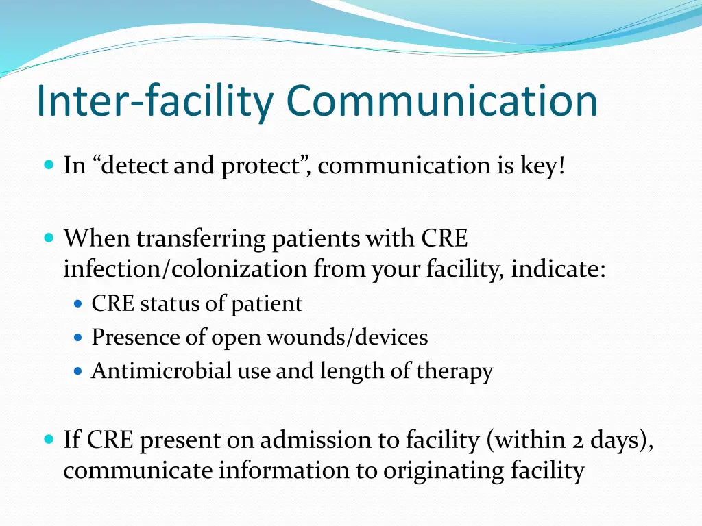 inter facility communication