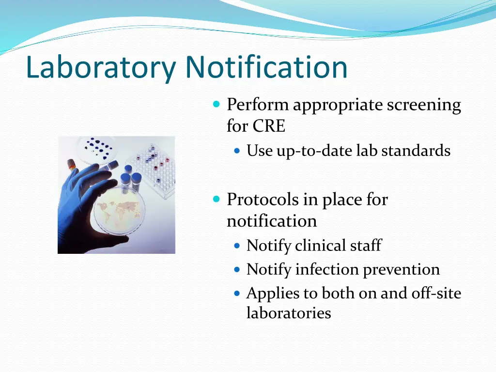 laboratory notification