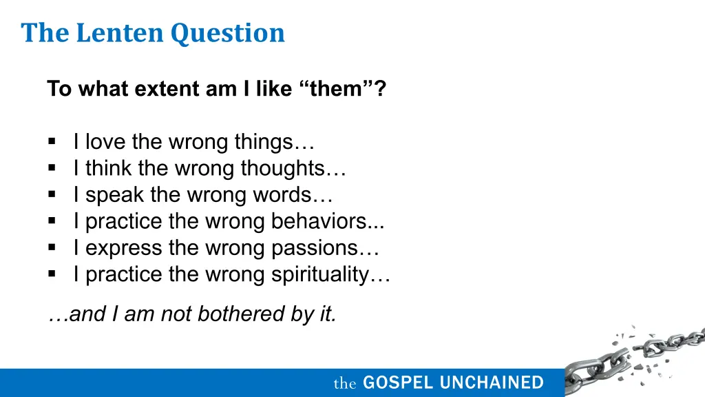 the lenten question 2