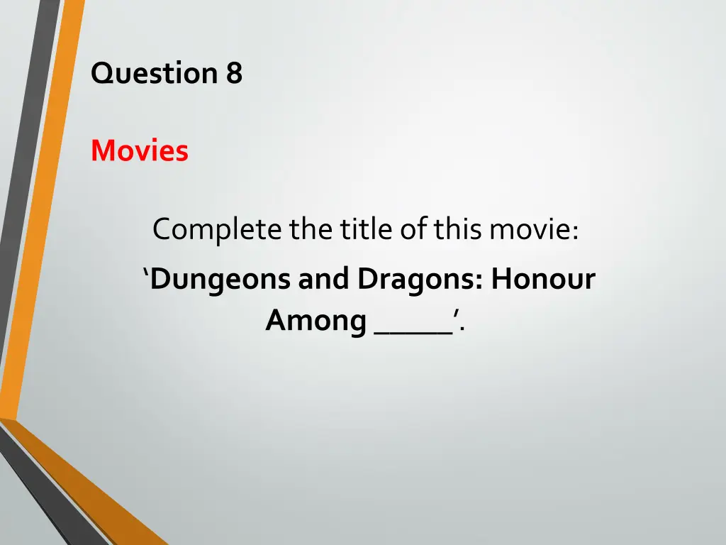 question 8