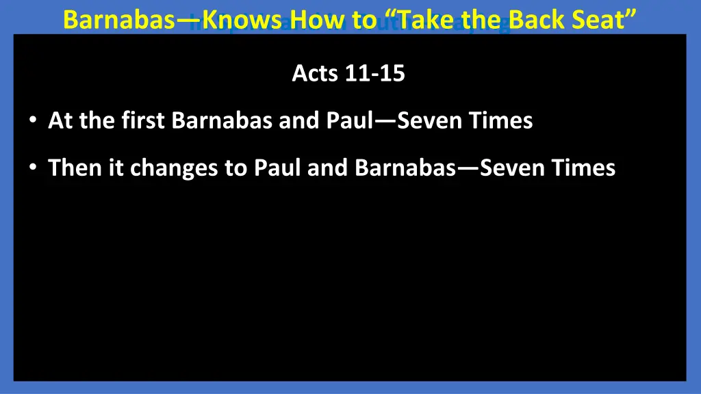 in spirit and in truth praying barnabas knows
