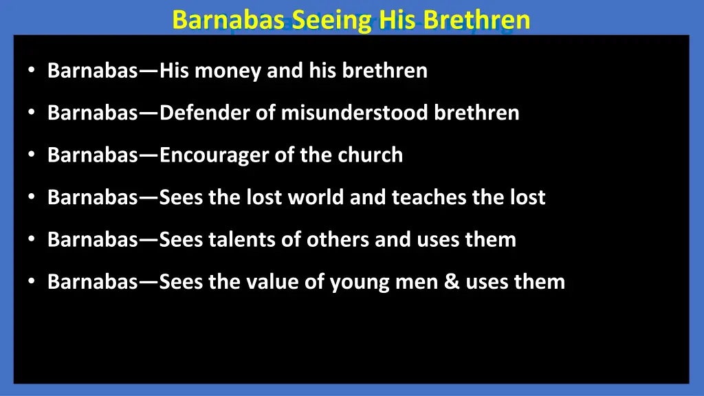 in spirit and in truth praying barnabas seeing 5