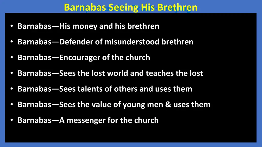 in spirit and in truth praying barnabas seeing 6