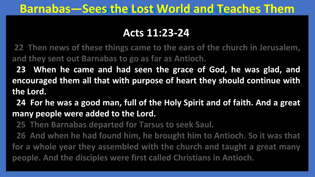 in spirit and in truth praying barnabas sees