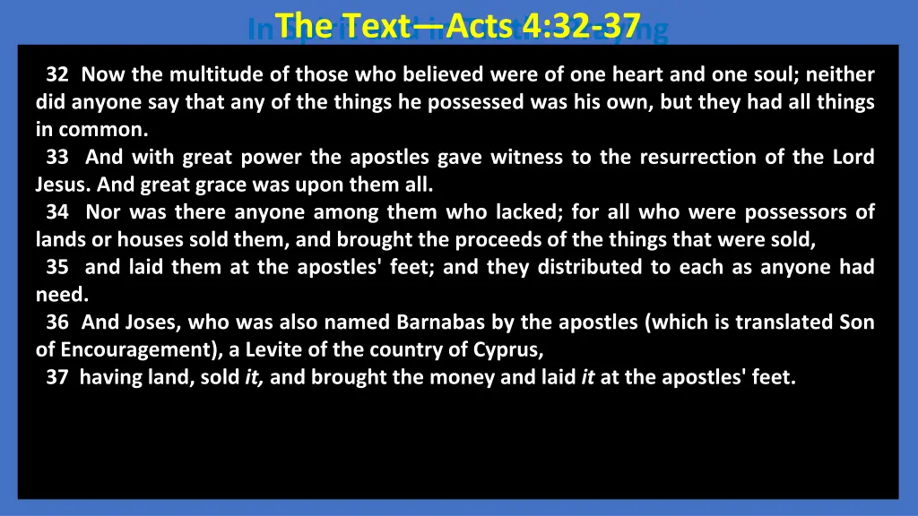 in spirit and in truth praying the text acts