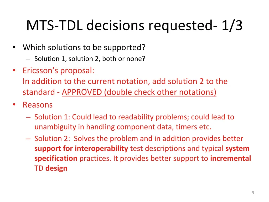 mts tdl decisions requested 1 3