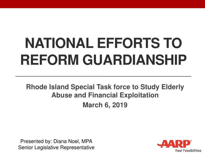 national efforts to reform guardianship