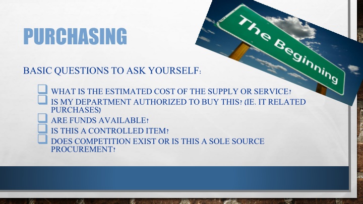 purchasing