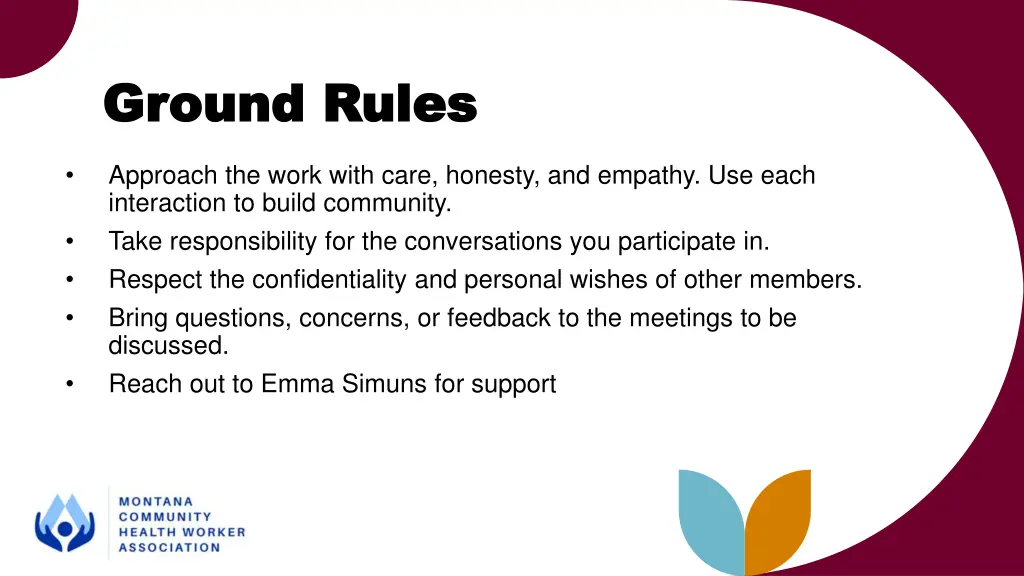 ground rules ground rules
