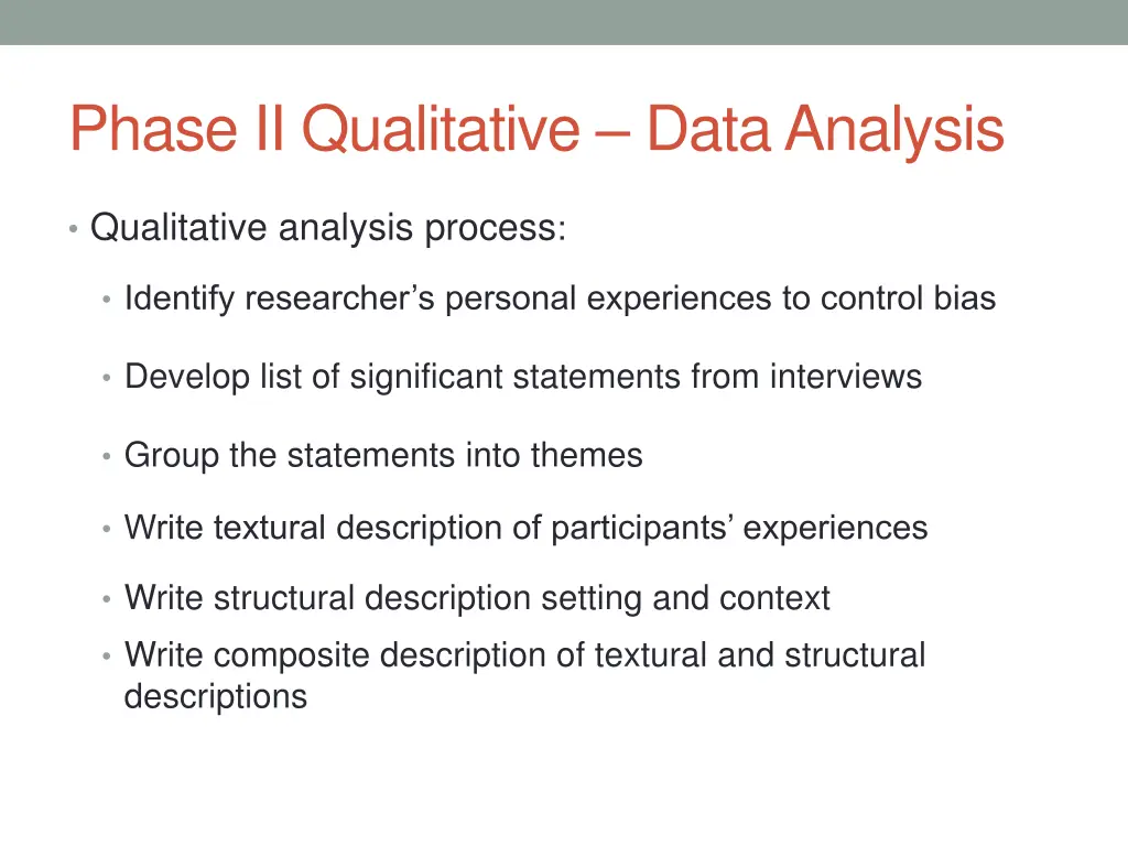 phase ii qualitative data analysis