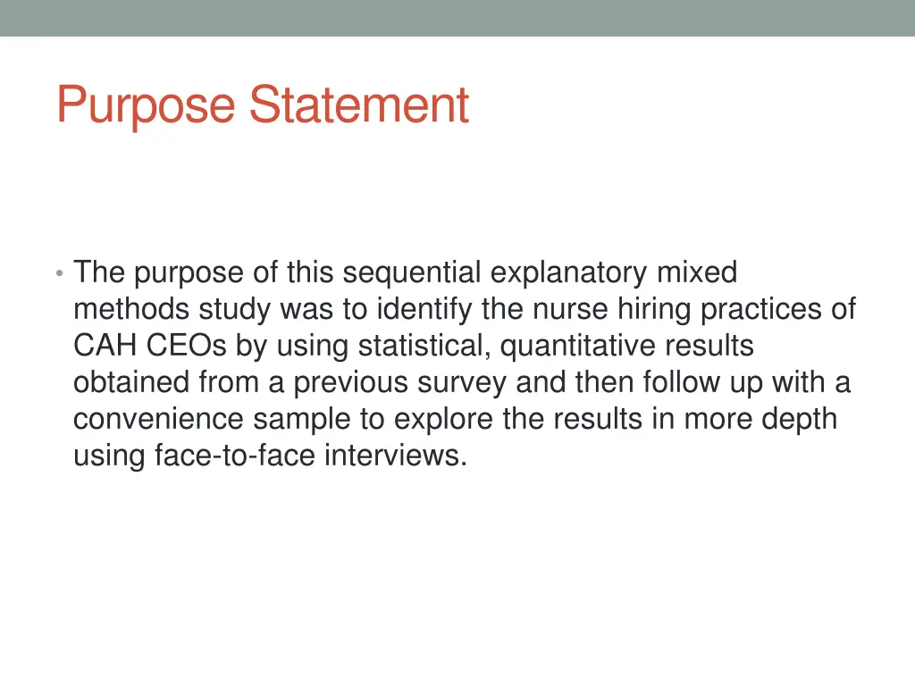 purpose statement