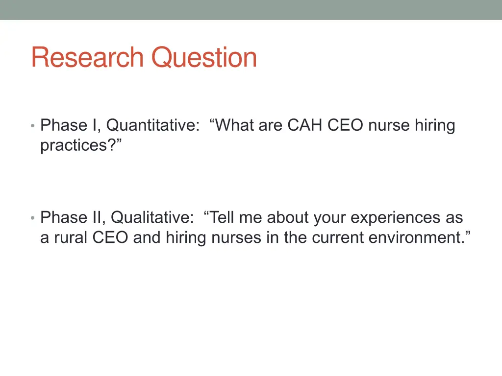 research question