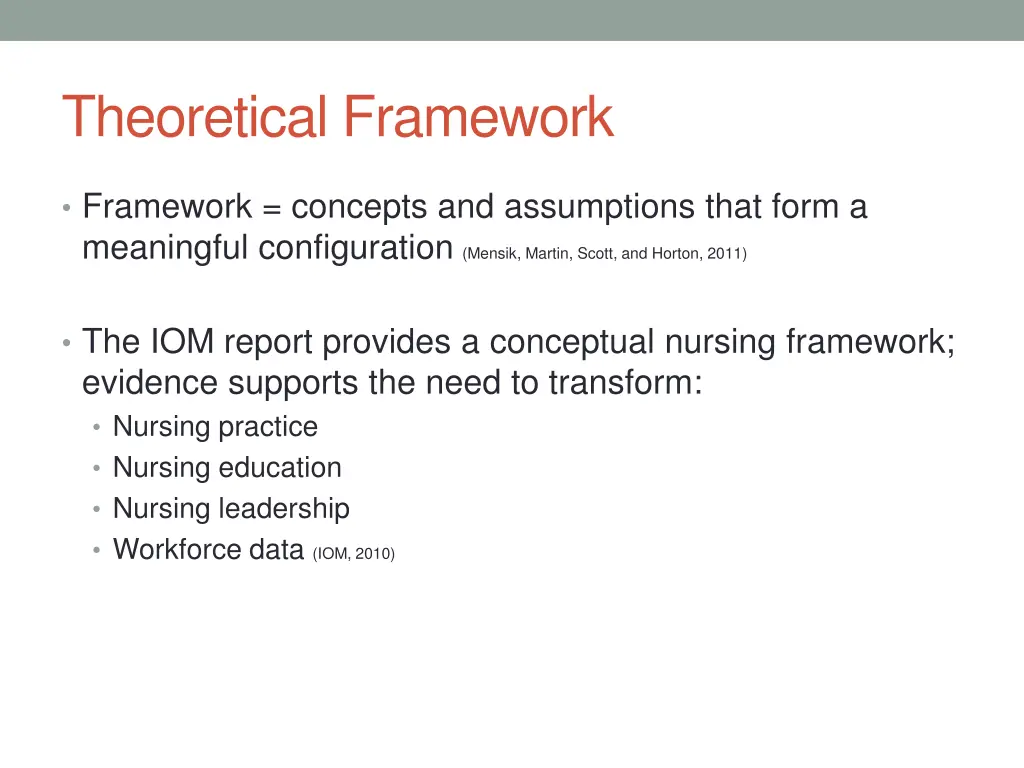 theoretical framework