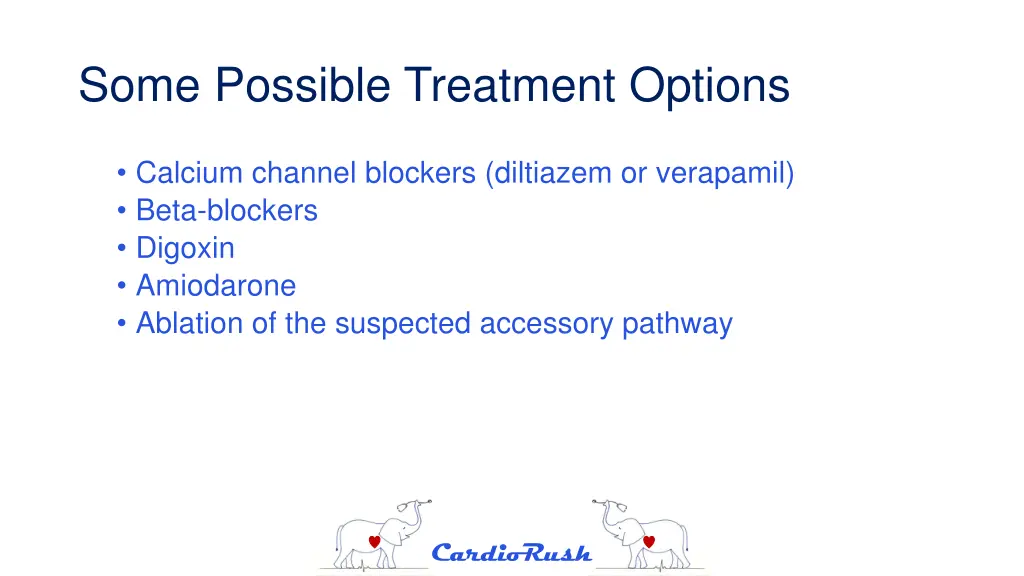 some possible treatment options