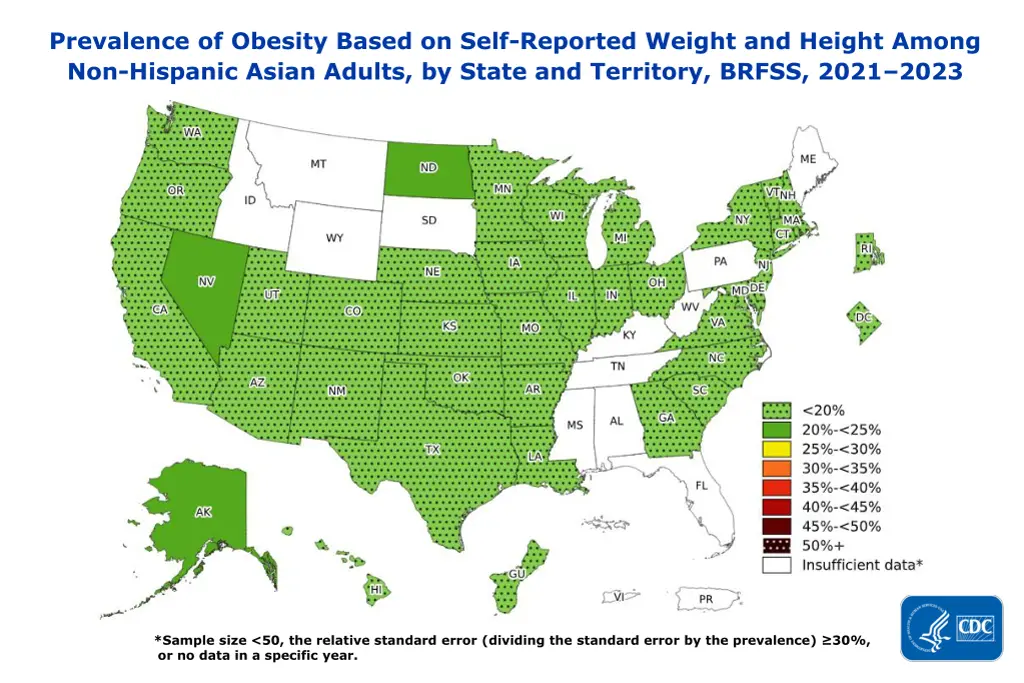 prevalence of obesity based on self reported 12