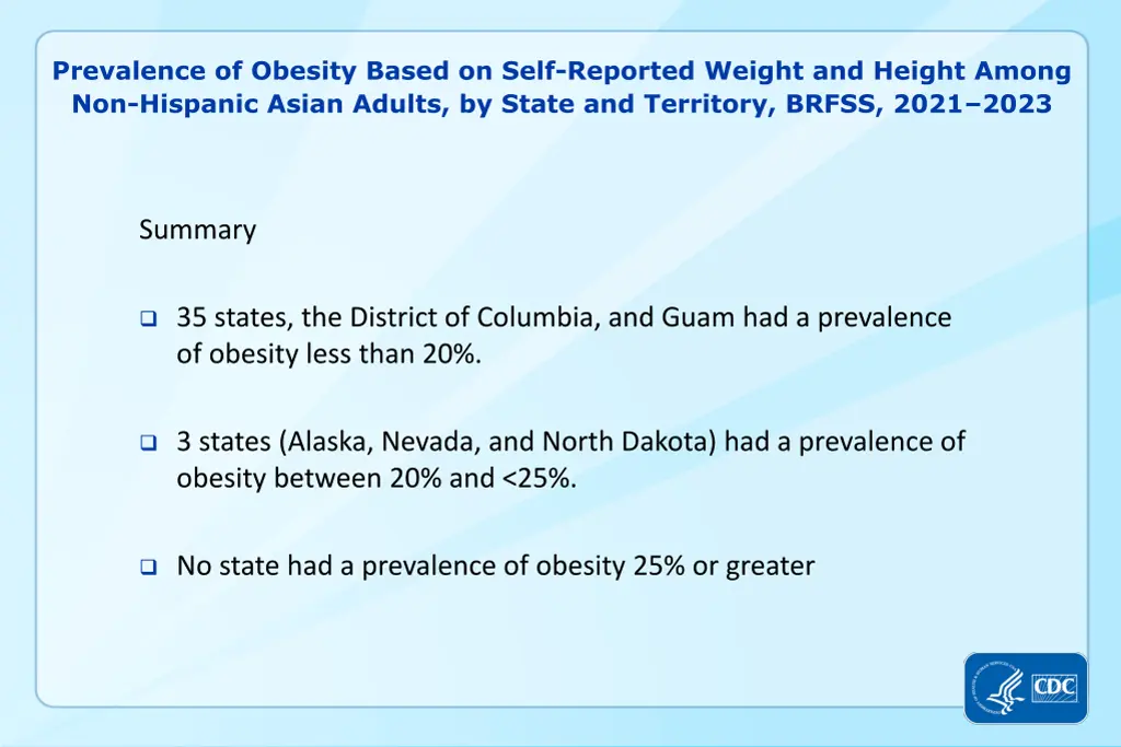 prevalence of obesity based on self reported 14
