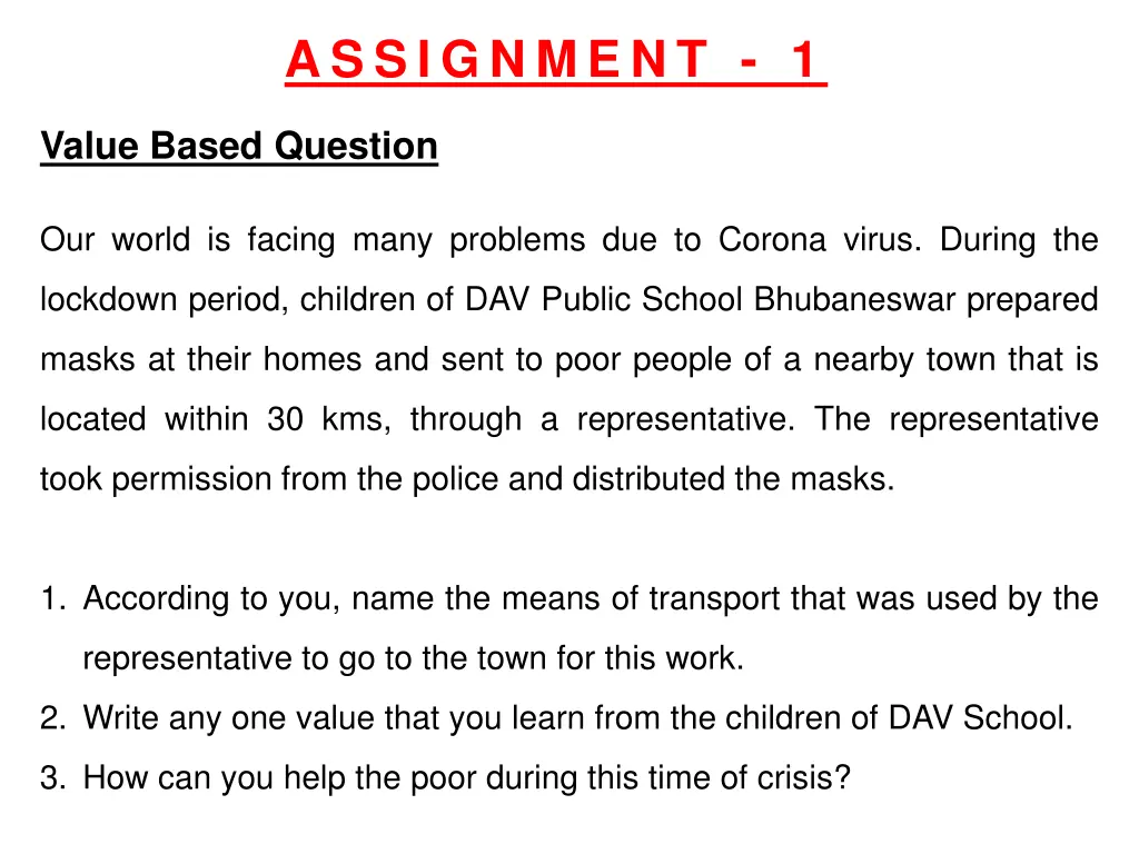 assignment 1