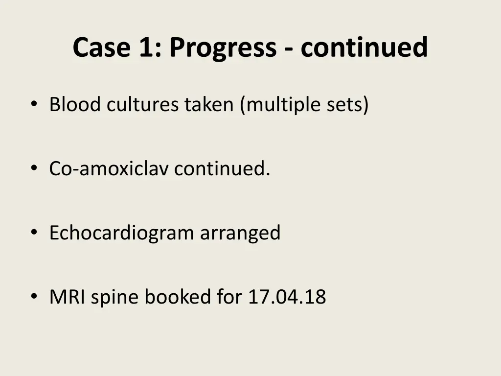 case 1 progress continued 1