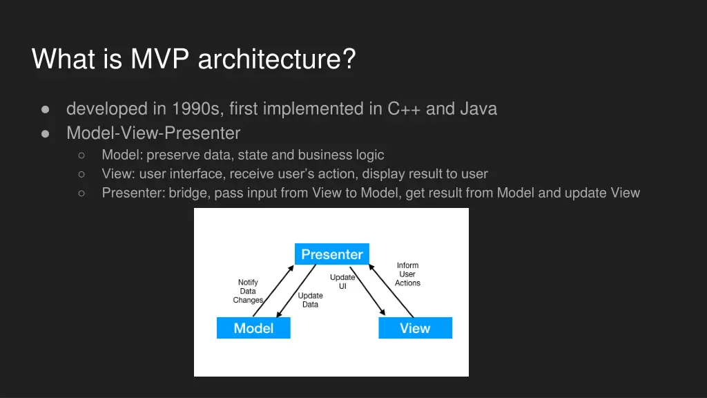 what is mvp architecture