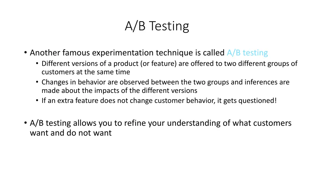 a b testing