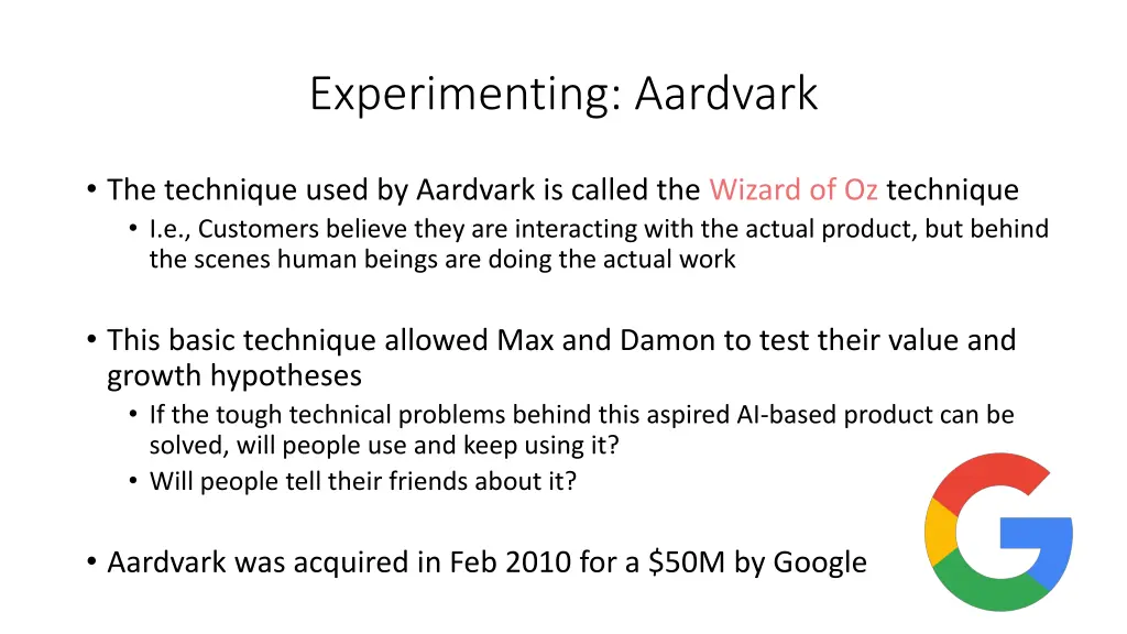 experimenting aardvark 2