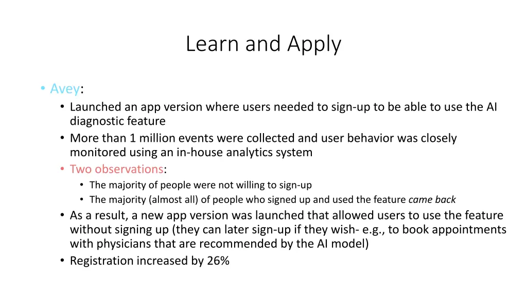 learn and apply