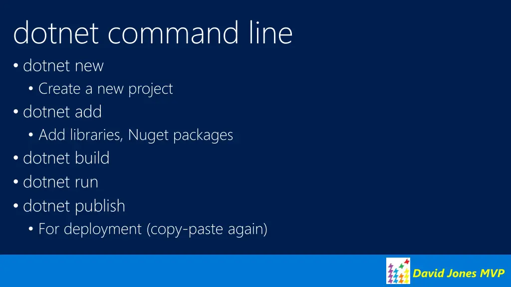 dotnet command line dotnet new create