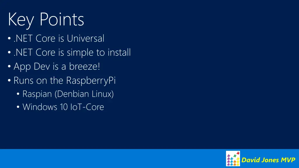 key points net core is universal net core