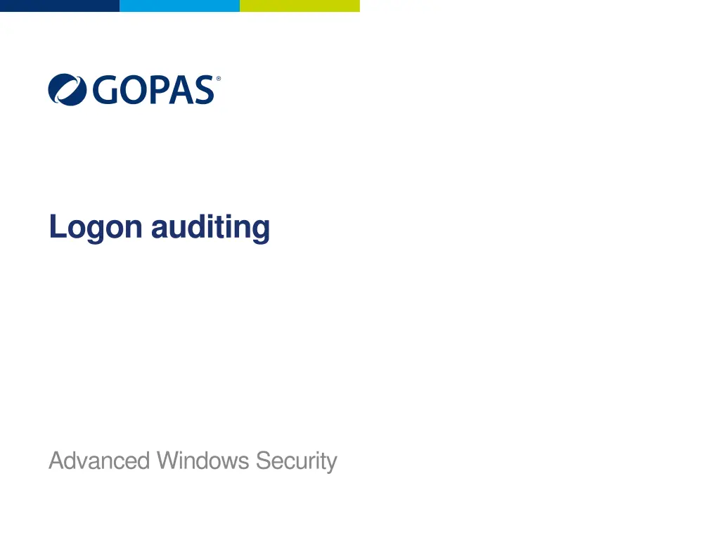 logon auditing