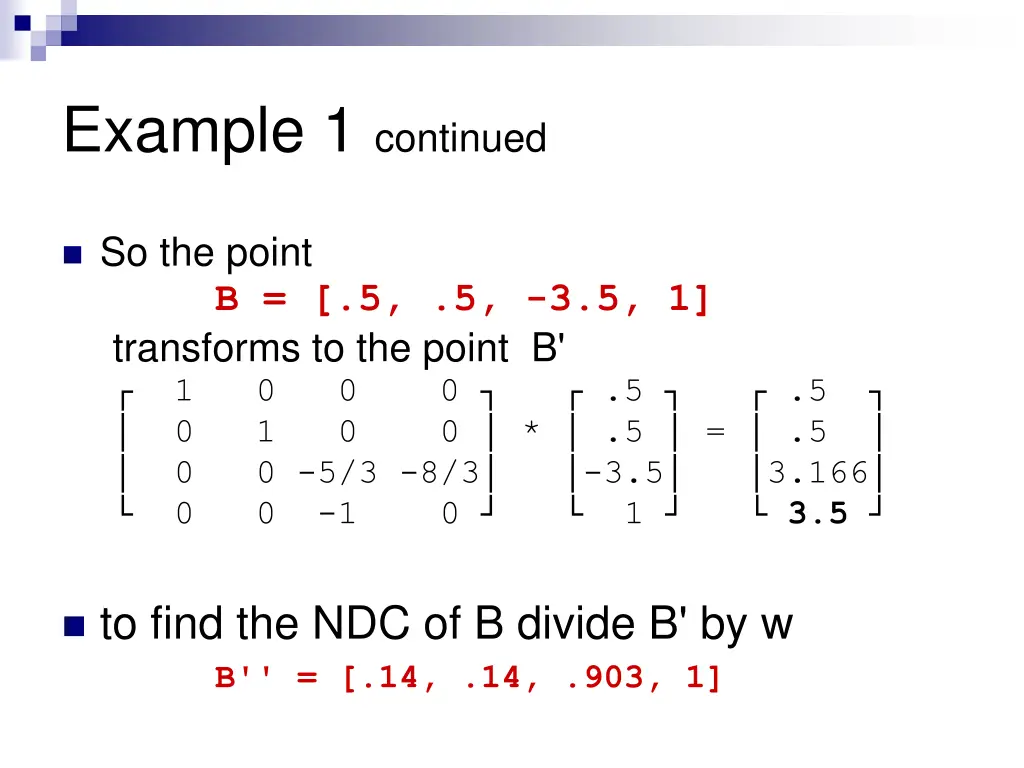 example 1 continued 1