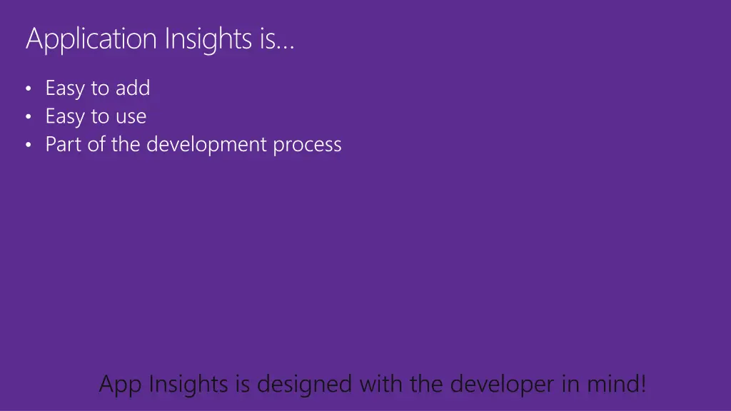 application insights is