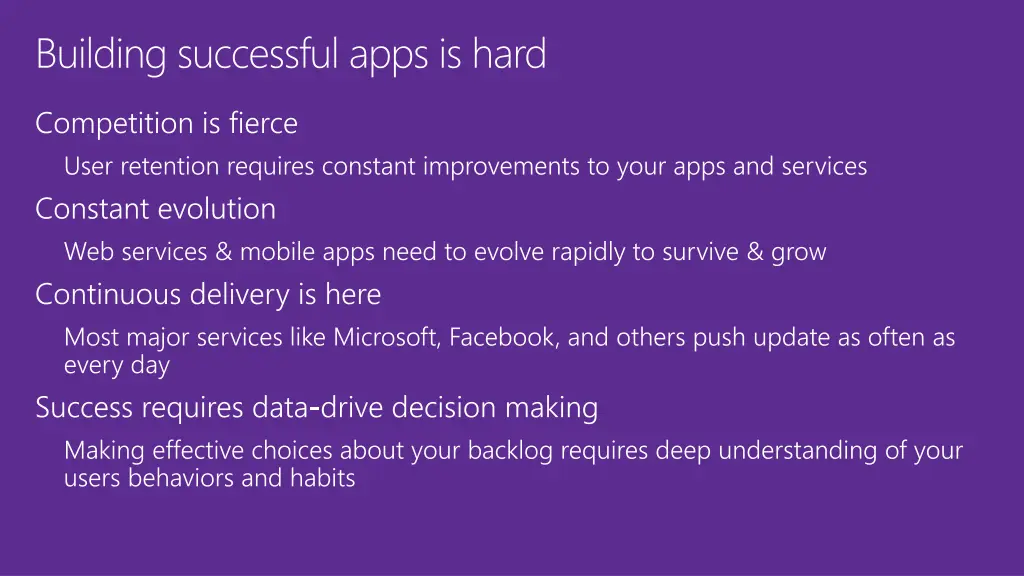 building successful apps is hard